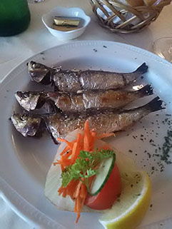 Grilled Portuguese Sardines with Sea Salt